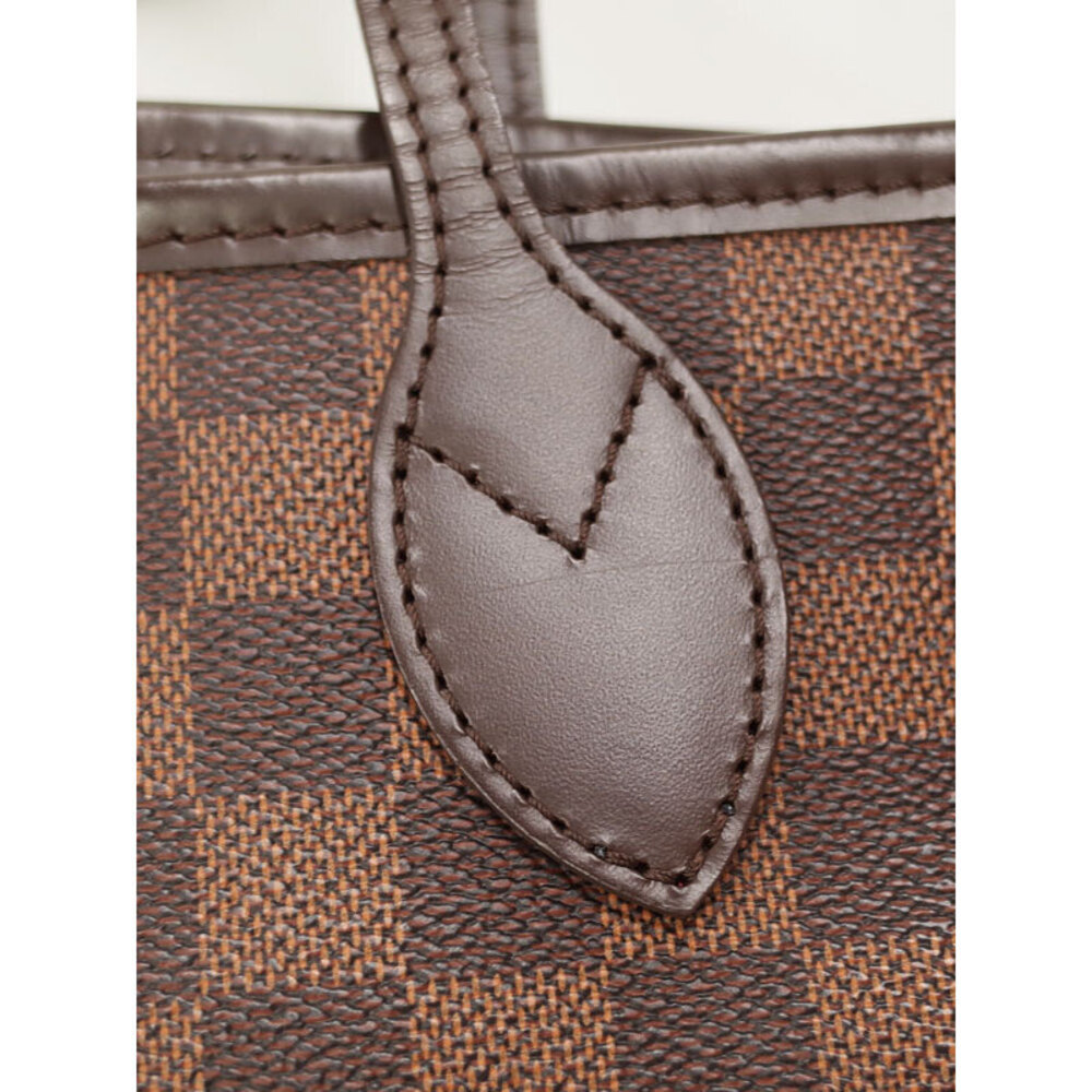 Louis Vuitton Damier Ebene Bag Neverfull Tote Brown - Picture 7 of 8